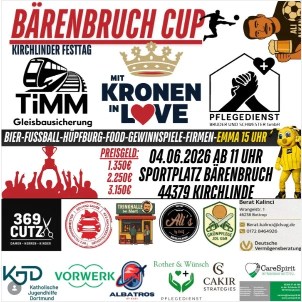 🎯 BSV Kirchlinde ist dabei: Bärenbruch Cup 2026!