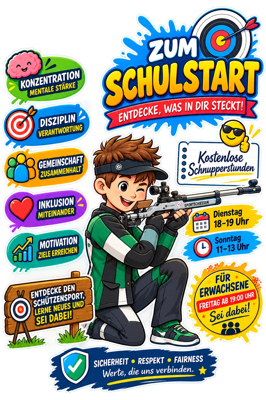 Zum Schulstart: Kostenlose Schnupperstunden im Schießsport